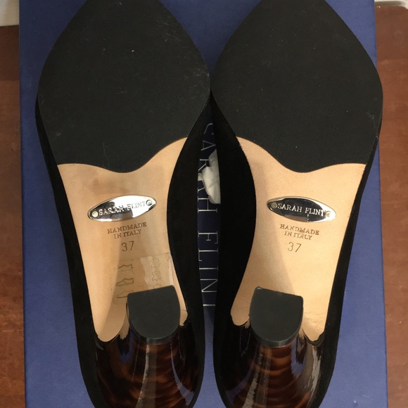 sarah flint jay pumps 85 black suede. Made in Italy. Size EU 37. US 7 - Picture 2 of 15